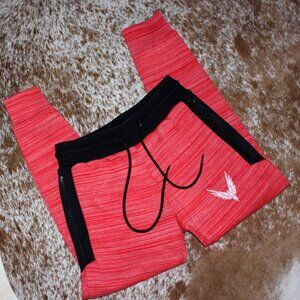 Maverick Red & Black Joggers - Size M
